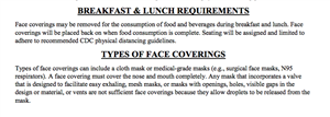 Mask Policy LCS 
